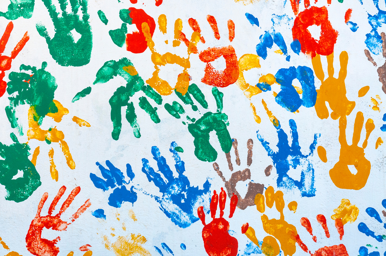 Children handprints